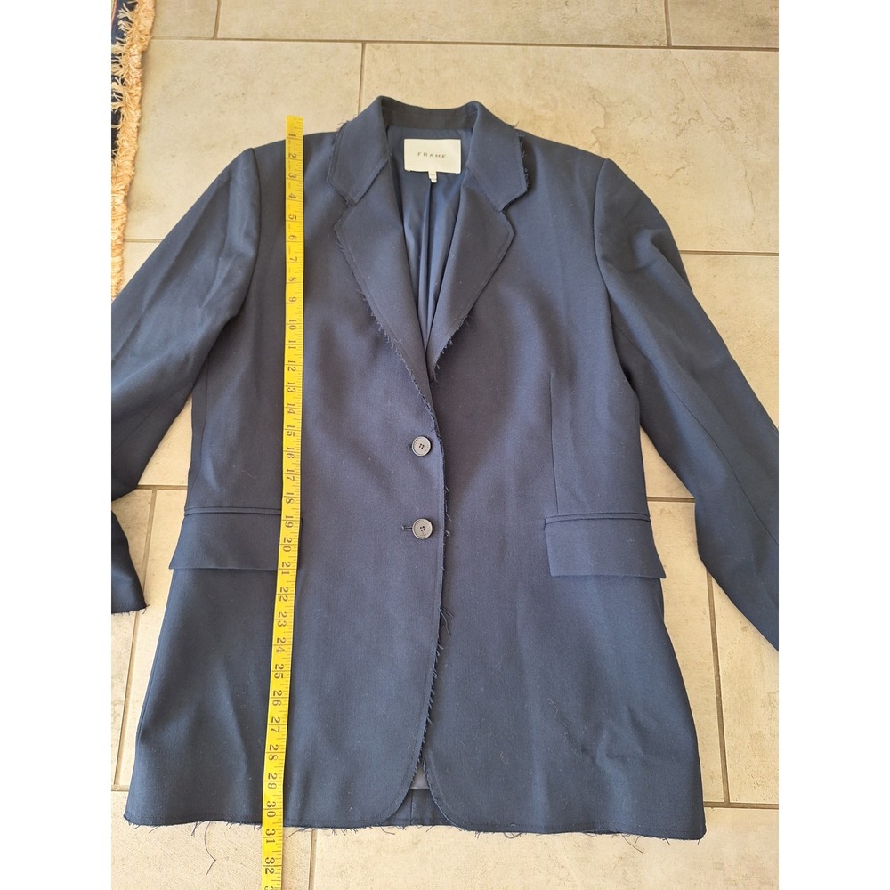 Frame Button Front Jacket In Navy‎ Size M - Picture 7 of 9